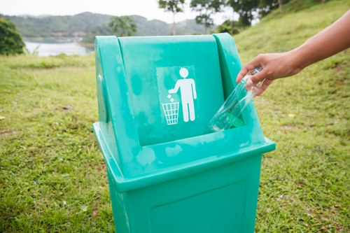 Sorted recyclables ready for drop-off at a local recycling centre